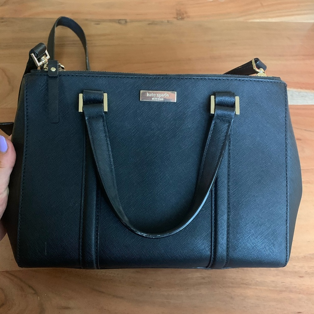 Black Kate Spade Newbury Lane Small Loden Bag